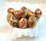 Jajko Jajka Pisanka kraszanka Wielkanoc Rękodzieło Ozdoby Dekoracje