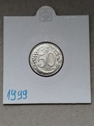 Moneta Włochy 50 lirów 1999