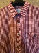 Elegancka austryjacka Tyrolska koszula myśliwska XL.Guziki rogowe.GEISSWEIN