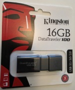 Pendrive Kingston DataTraveler 100 G3 16GB USB 3.0 – nowy, folia