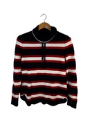 Sweter golf Tommy Hilfiger w paski z logiem S
