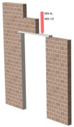 NADPROŻE  element naddrzwiowy  szerokość 8 cm,,długość 120cm