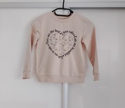 kremowa bluza z motywem kotów rozmiar 122