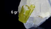 Turmalin Zielony Verdelit w Kwarcu | 6 gr | Minerał Surowy Kryształ Kamień 