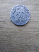 Niemcy - Cesarstwo 50 pfennig 1921 stan IV