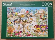 Puzzle Jumbo Falcon 500 - Ptaki w ogrodzie zimą - IDEALNY/UŻYWANY