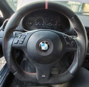 Kierownica BMW m3 e46 m pakiet kompletna multifunkcja skora