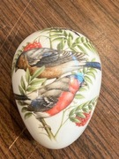 Coalport British Birds The Bullfinch Porcelanowe puzderko w kształcie jajka
