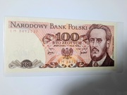 9W 100 ZŁOTYCH LUDWIK WARYŃSKI 17 MAJ 1976 ROK SERIA EM STAN UNC 