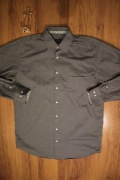 Koszula A.W. Dunmore r. 39 męska szara dł rękaw bawełna 