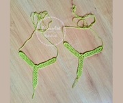 Mitenki zielone na stopy