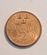 302. Moneta Szwecja 2 korony 2016 rok