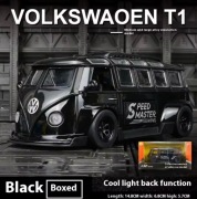 Volkswagen Bus T1 1:32 model metalowy z dźwiękiem i światłem zabawka