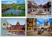 Pocztówki z Pragi    Czechy  4szt