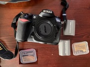 Nikon aparat D200  2x akumulator, 2x bateria