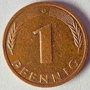 Niemcy RFN 1 fenig pfennig 1986 mennica G