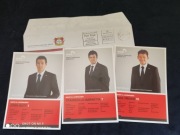 Bayer Leverkusen 6 kart z autografami Kałużny Krzynówek