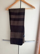 Divided by H&M męski szalik w pasy brązowy