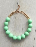 Włoski wisior duże korale mięta