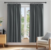 2 Pack Zasłony 140x175cm. Zaciemniające Termoizolacyjne Na Żabki