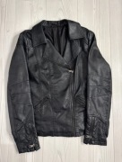 Czarna kurtka ramoneska Skóra 