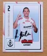 Autograf oficjalna karta ŁKS Łódź 2024/25 Levent Gulen