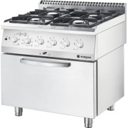 kuchnia gazowa z piekarnikiem elektrycznym, 800x700, 17.0+6.5 kW