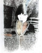 Grafika warsztatowa, mezzotinta, akwaforta "Myśląc o Lwowie" cz. 1