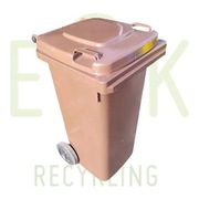 POJEMNIK NA ŚMIECI ODPADY POJEMNIKI 120L BRĄZ