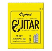 Struny do gitary akustycznej-Orphee TX630 10-47 Acoustic Strungs