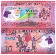 Wyspy Salomona 10 dol Polimer P-39 UNC