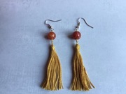 kolczyki z pasiastym agatem