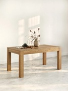 Stół dębowy klasyczny rozsuwany - lite drewno