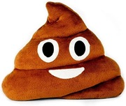 Poduszka jasiek emoji emotka emotikonka Poo, nowa