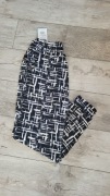 D&A spodnie alladynki bambus wzorzyste czarne L-3XL