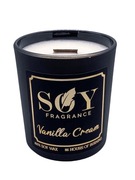 Świeca sojowa- Vanilla Cream / Drewniany knot