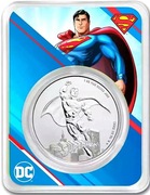 Srebrna moneta Samoa DC Comics Superman BU 2023 1 uncja srebra Ag 999