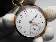 Duży zegarek Kieszonkowy, precyzyjny ! koperta  ze srebra - Ag. Sprawny !