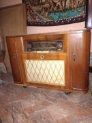 Stare Radio Lampowe Niemieckie Barek Szafka