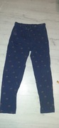 Do spania długie nowe spodnie piżamowe r.122-128, 7-8lat bawełna