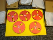 Szpule magnetofonowe aluminium 18 cm 5 sztuk