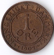 DANIA 1 ore 1907, KM# 804, XF