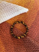 Chusta szydełkowa mech bawełna z bransoletką