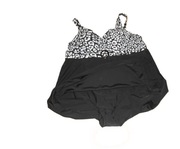 czarny kostium kąkielowy kryjąca sukienka 54 Silhouette  Nowy