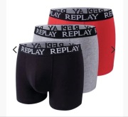 Replay bokserki męskie 3-pack XXL orginalne licencja włoska