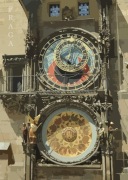 "Seria Europa"  - Praga, zegar Orloj  - plakat 35x50cm