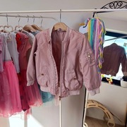 Bomberka kurtka Lindex 104 różowa oversize