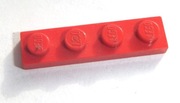 Lego 3710 płytka czerwona 1x4 klocek