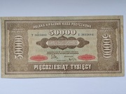 50000 Marek Polskich 1922r seria T, stan II+