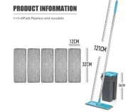 PŁASKI OBROTOWY MOP Z WIADREM Z WYCISKACZEM 